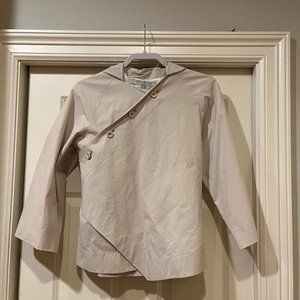 Morgane Le Fay silk cream jacket size small